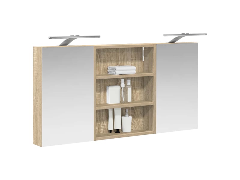 Ensemble de meubles de salle de bain 3 pcs 100x10.5x50 cm shl5974 - Conforama C
