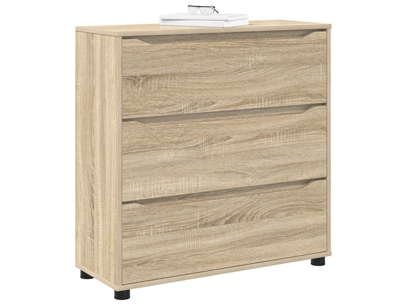  Armoire de rangement, commode de rangement 80 x 31 x 81 cm bois d'ingénierie shl7484  - Conforama C