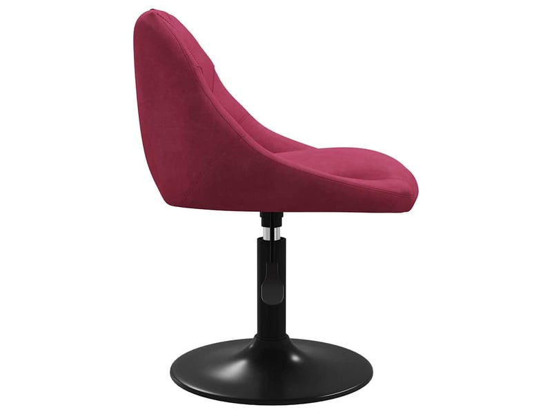 Lot de 4 chaises à manger, chaises de cuisine pivotantes rouge bordeaux velours cf29450  - Conforama E