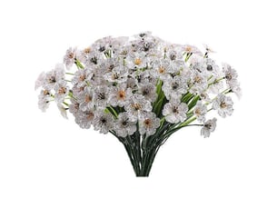 Fleurs artificielles d'extérieur, décoration florale, fausses fleursblanc