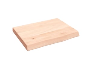 Comptoir de salle de bain, plan de travail 40x30x(2-4) cm bois massif non traité cf65725