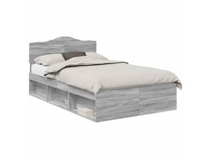 Lit 2 places 120x190cm coloris gris