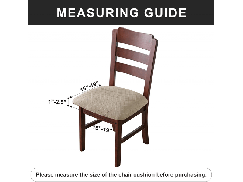  Housses de siège imperméables pour chaises de salle à manger, housse de chaise de salle à manger, housses de chaise de cuisine kaki, 4 pièces  - Conforama C