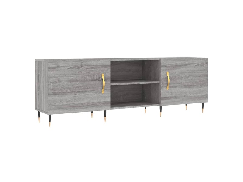  Meuble tv - banc tv - meuble de rangement sonoma gris 150x30x50 cm bois d'ingénierie  - Conforama A
