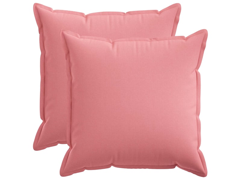  Lot de 2 coussins avec oreiller, coussins décoratifs houten rose lin synthétique cf51199  - Conforama B