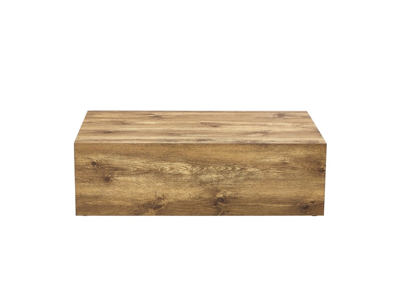  Table basse rectangulaire effet bois, mdf, 90 × 50 × 30 cm, sans montage, pieds antidérapants  - Conforama A