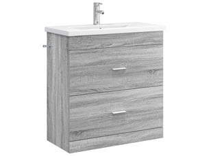 Ensemble de mobilier de salle de bain sonoma gris shl8145