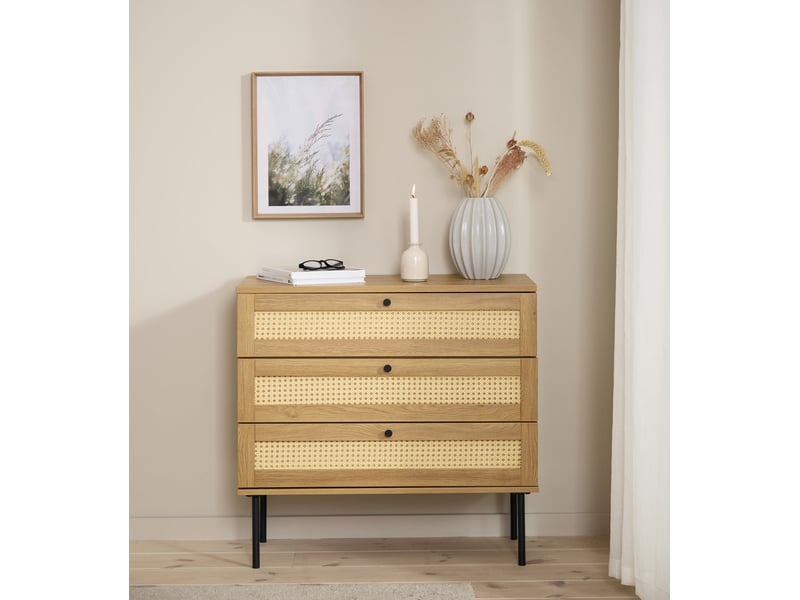  Selsey mogest - commode - 80 cm - beige boho Mogest - Conforama B