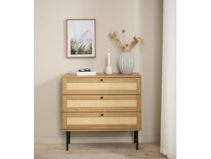 Buffet 0 porte(s)  3 tiroir(s) <strong>SELSEY</strong> <strong>Mogest</strong> - 80 cm coloris beige 