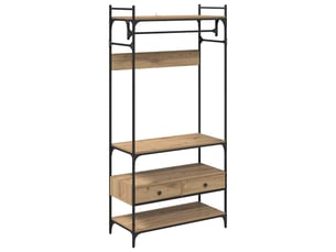 Armoire     <strong></strong> <strong></strong> coloris bois clair largeur 89 cm