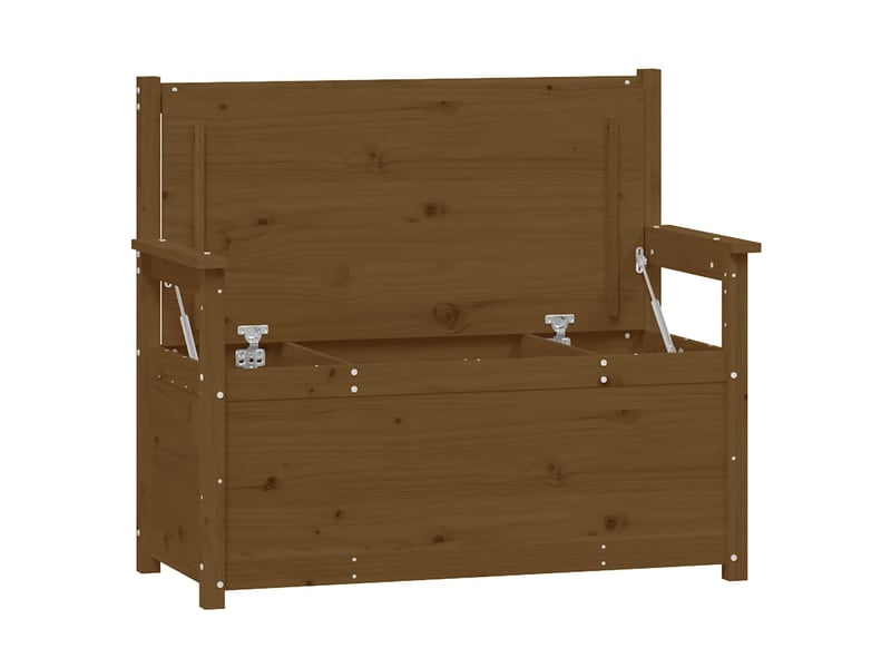 Banc d'entrée, banc d'intérieur marron miel 112,5x51,5x96,5 cm bois de pin massif  - Conforama E