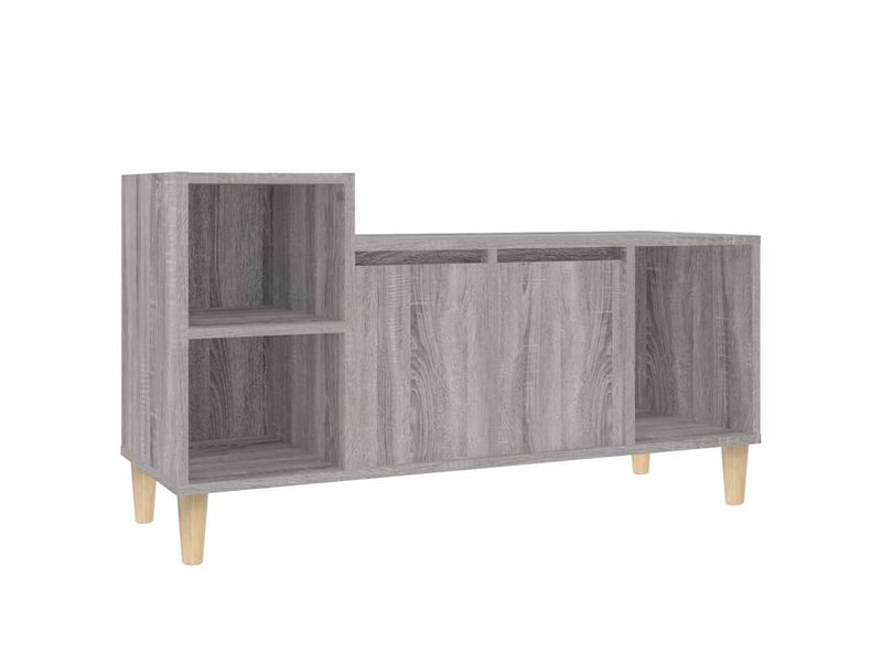  Meuble tv - banc tv - meuble de rangement sonoma gris 100x35x55 cm bois d'ingénierie  - Conforama A