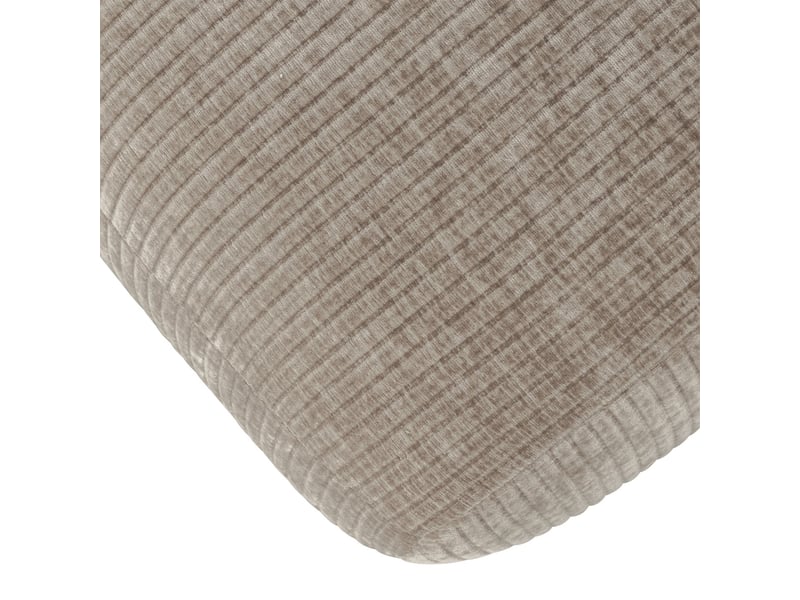  Banc 164x45x49 cm en tissu côtelé sable - melya  - Conforama D