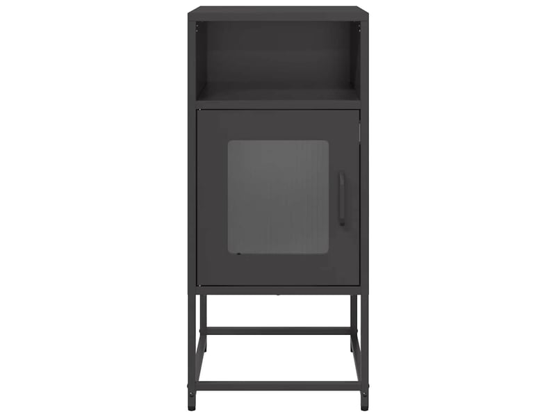  Table de chevet - cabinet de chevet - table de nuit noir 36x39x78 cm acier laminé à froid  - Conforama E