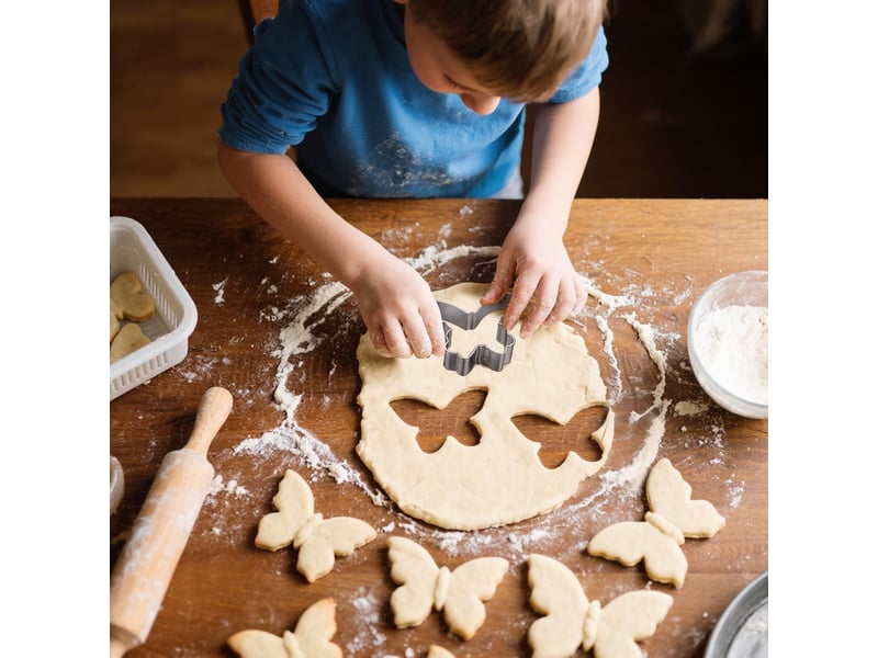  Lot de 5 emporte-pièces papillon en acier inoxydable en forme d'ailes de papillon pour biscuits, fondant, bricolage, pâtisserie, décoration de fête NO Commercial reference - Conforama C