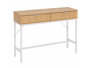 Console 2 tiroir(s) coloris blanc JUANIO