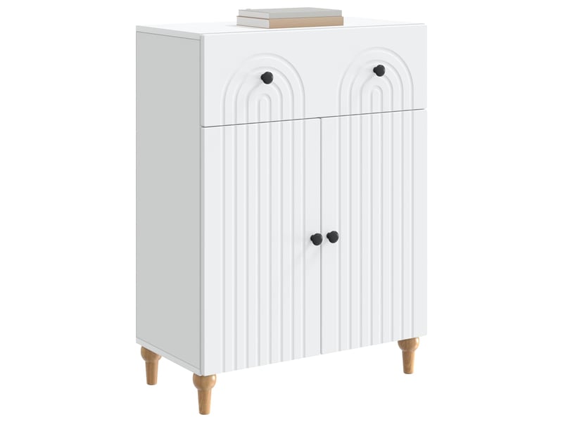 Buffet - bahut - meuble de rangement blanc 66 x 34,5 x 90 cm bois d'ingénierie - Conforama C
