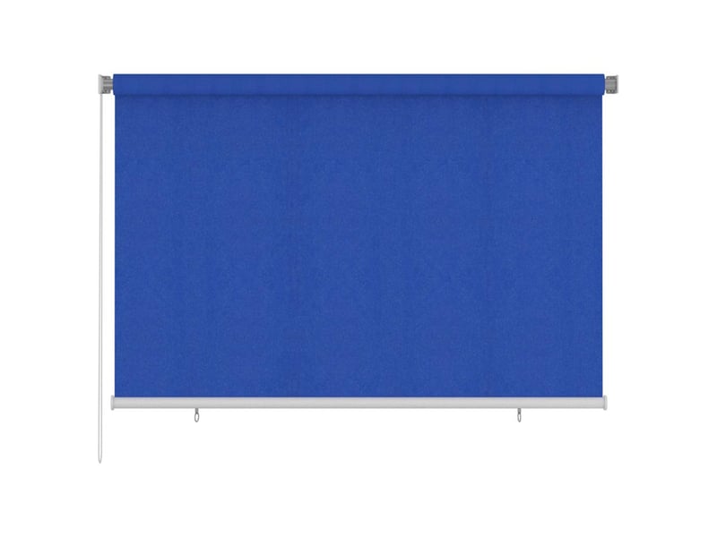 Store enrouleur, store roulant d'extérieur 225 (l) x 140 (h) cm bleu hdpe cf47382 - Conforama B