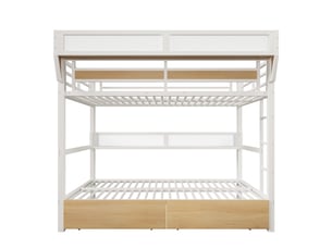 Lit mezzanine 140x200 cm <strong></strong>  <strong></strong> coloris blanc