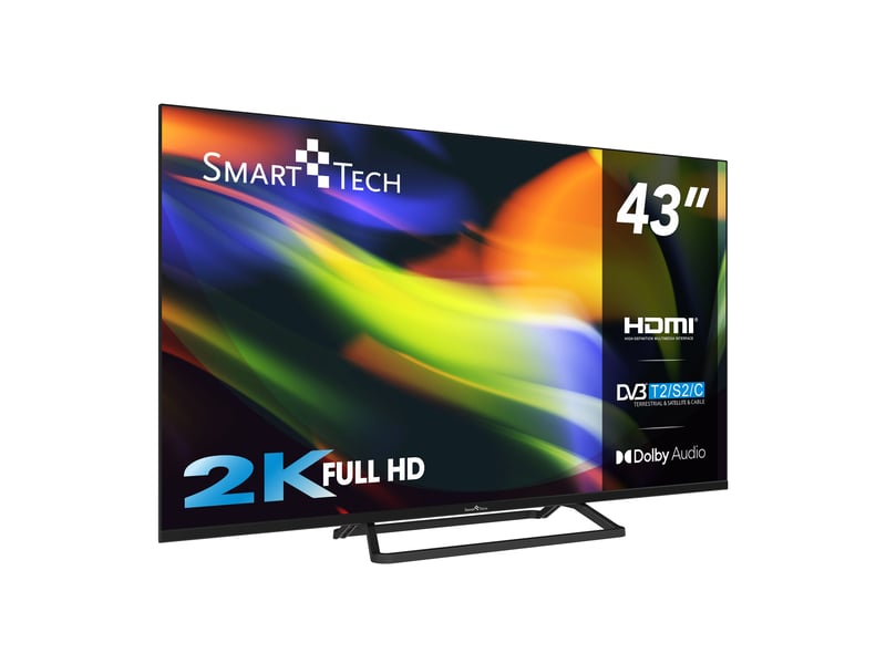  Smart tech 43fn01v3 full hd 1920 (h) × 1080 (v) led tv 43 pouces (109cm) triple tuner dolby audio h.265 3xhdmi, 2xusb, modèle 2024 43fn01v3 - Conforama B