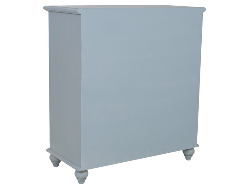  Buffet en bois bleu 80x38x88 cm h  - Conforama D