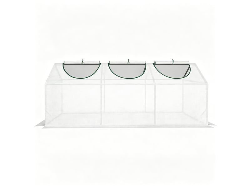  Serre de jardin robuste, abri plantes modulaire, protection vent et intempéries, compact  - Conforama A