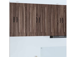 Meuble mural de cuisine | armoire de cuisine chêne brun 30x31x80cm