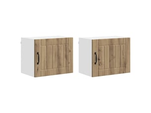 Armoire de cuisine 2 pcs chêne artisanal bois d'ingénierie shl1895