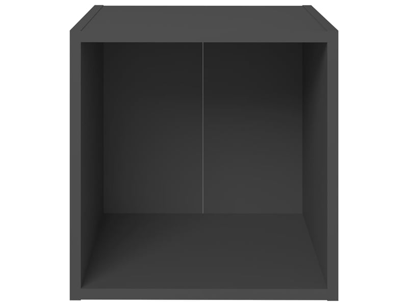  Lot de 4 meuble tv bas salon gris 37x35x37 cm bois d’ingénierie  - Conforama E
