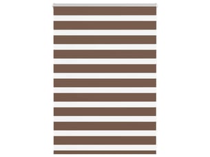 Store zèbre, store de fenêtre marron 95x100 cm largeur du tissu 90,9 cm polyester cf48743