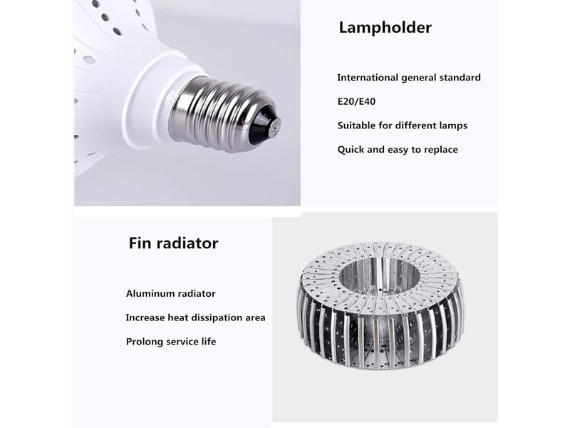  Ampoule e40 200w 20000lm 6500k industriel  - Conforama B