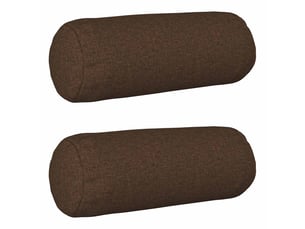 Lot de 2 coussins avec oreiller, coussins décoratifs heerlen marron tissu cf50267