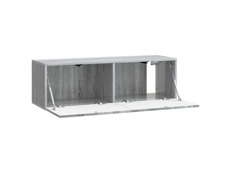  Meuble tv - banc tv - meuble de rangement mural 98 x 31 x 30 cm sonoma gris bois d'ingénierie  - Conforama E