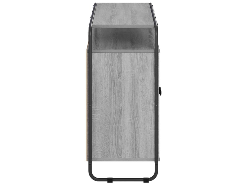 Buffet salon, buffet de rangement sonoma gris 102x35x75 cm bois d'ingénierie shl20380 - Conforama E
