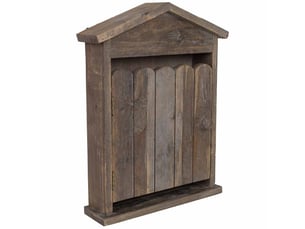 Boîte à clés en bois marron 36x9x47h cm