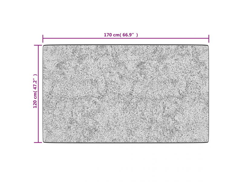  Tapis lavable noir et blanc 120x170 cm antidérapant - comfortxl 373996 - Conforama D