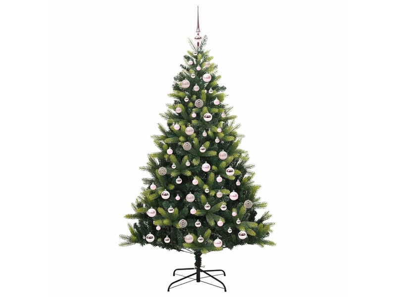  Sapin de noël - arbre de noël artificiel en silicone flexible 300 leds vert  - Conforama D