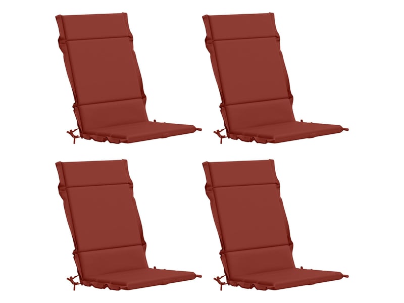 Lot de 4 coussins de chaise à dossier haut gemert cf59310 - Conforama A