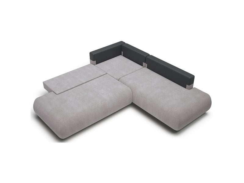 Selsey armone - canapé d'angle convertible - 265 cm - gris Armone - Conforama D