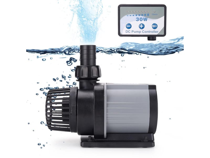  Crochets muraux pompe de bassin pp 1200 (1200, h) pompe de filtration, de ruissellement pompe pour petits bassins (de jardin) cours d'eau cascade fontaine, noir  - Conforama A
