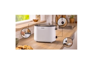 Grille pain 2 fente(s)  BOSCH TAT2M121 - Blanc