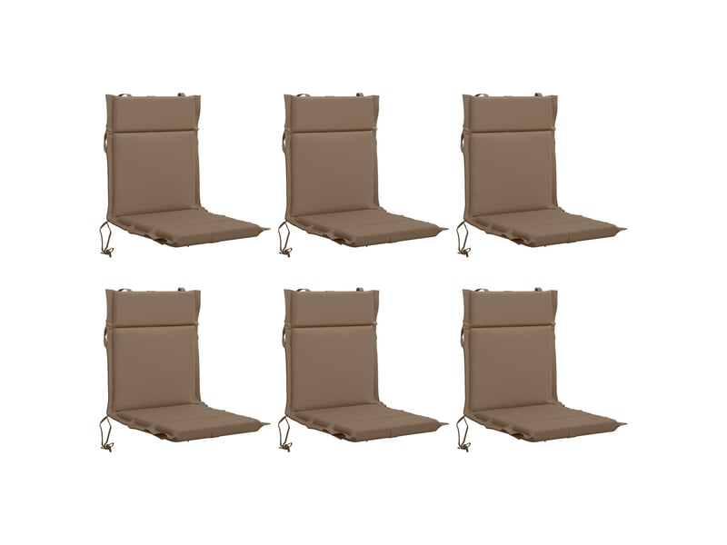  Lot de 6 coussins de chaise à dossier haut gemert cf59360  - Conforama A