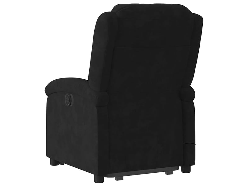 Fauteuil de massage inclinable, fauteuil relax noir velours shl56697 - Conforama E
