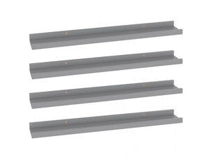 Étagères murales 4 unités gris 60x9x3 cm- comfortxl