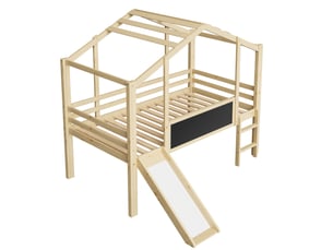 Lit simple 90x200 cm PHOEBE CAT   coloris naturel