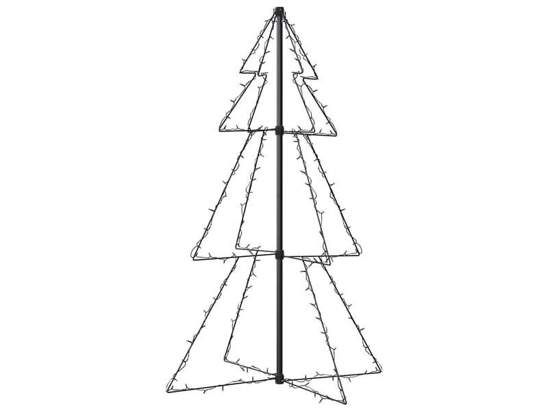  Arbre de noël, sapin de noël cône 160 led d'intérieur-d'extérieur 78x120 cm shl7035  - Conforama E