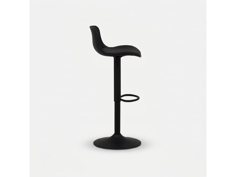  Lot de 2 tabourets de bar hauts pivotants et réglables samoa - noir  - Conforama D