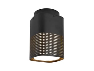 Plafonnier sidara aluminium seaside noir , h. 19 - ip54 - e27 nordlux extérieur