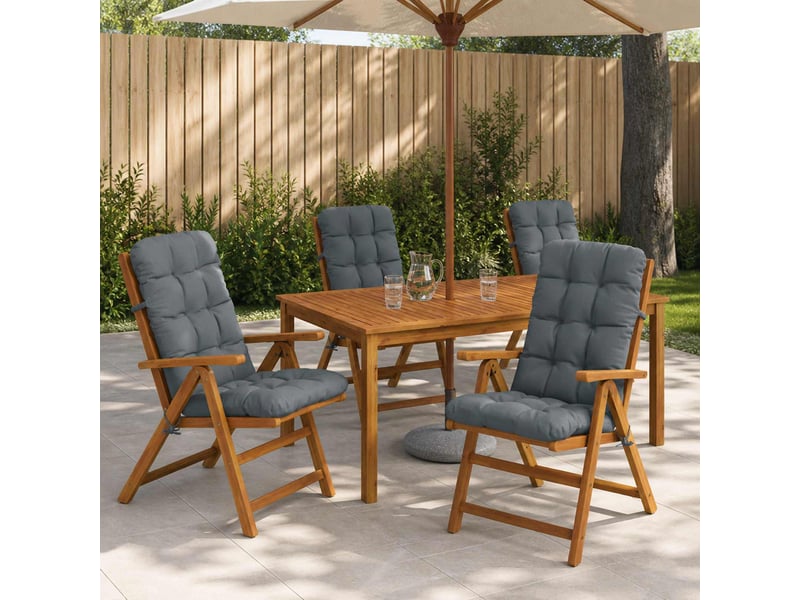  Lot de 4 coussins de chaise à dossier haut vianen cf59351  - Conforama B