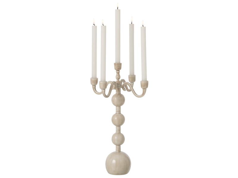  Chandelier 5 branches kaya 35cm beige  - Conforama B